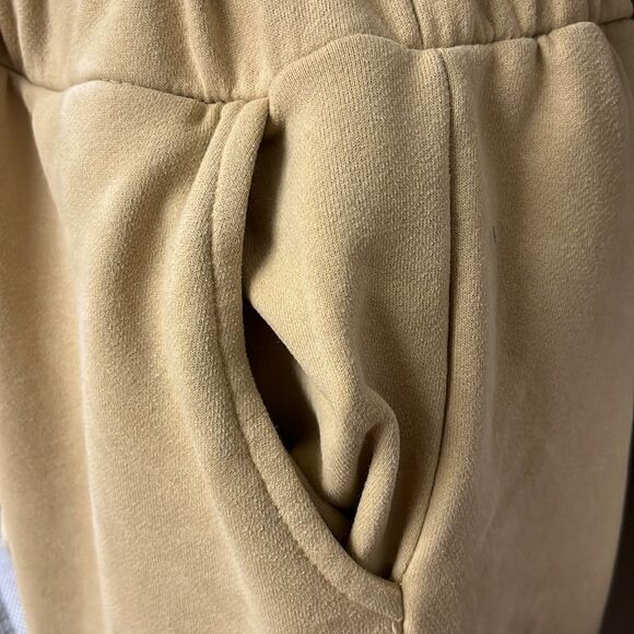 Dance & Marvel Tan Leisure Pants w/ Gold Accent Drawstrings and Pockets- Medium - Picture 3 of 7